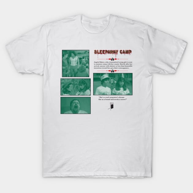 Sleepaway Camp Synopsis Design T-Shirt by Black Door Apparel 